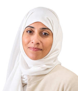 Elegant Hijabi Portrait Cutout